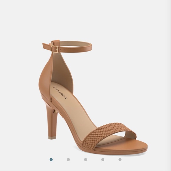 Convertible Pashion Shows: Tan Women's Heeled Sandals - Picture 1 of 4